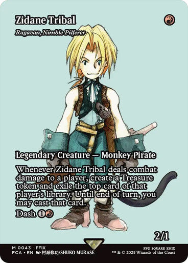 IMPORTABLE DUBAI-Ragavan, Nimble Pilferer (Zidane Tribal) FINAL FANTASY Through the Ages Non-foil Borderless English Magic: The Gathering