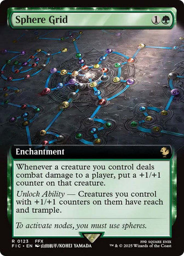 IMPORTABLE DUBAI-Sphere Grid FINAL FANTASY Commander Non-foil Extended Art English Magic: The Gathering