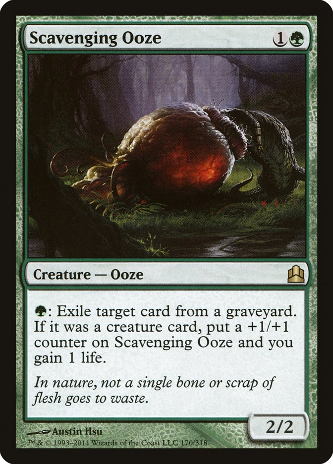 IMPORTABLE DUBAI-Scavenging Ooze Commander 2011 (CMD) #170 · Rare · English · Nonfoil