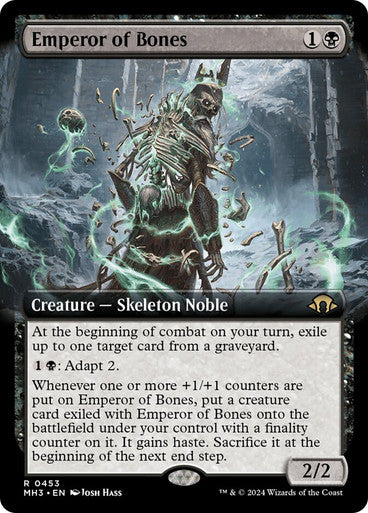 IMPORTABLE DUBAI-Emperor of Bones Modern Horizons 3 Non-foil Extended Art English Magic: The Gathering