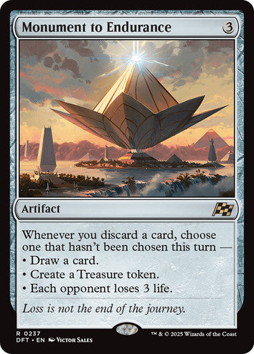 IMPORTABLE DUBAI-Monument to Endurance Aetherdrift Non-foil Default English Magic: The Gathering