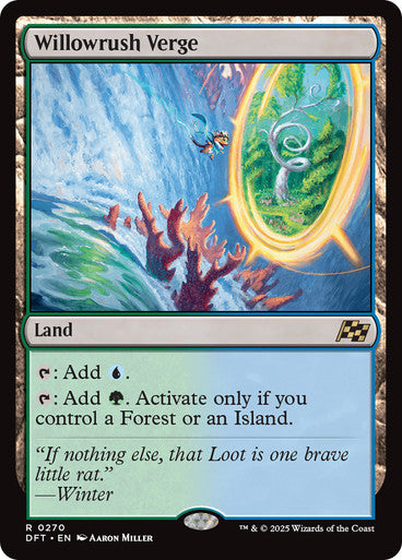 IMPORTABLE DUBAI-Willowrush Verge Aetherdrift Non-foil Default English Magic: The Gathering
