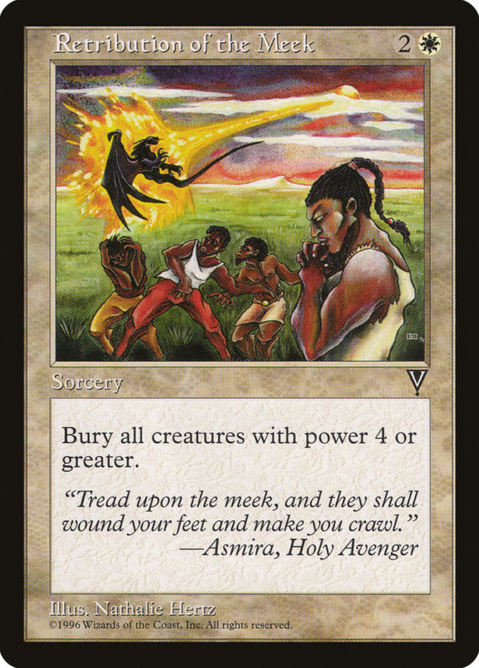 IMPORTABLE DUBAI-Retribution of the Meek Visions (VIS) #19 · Rare · English · Nonfoil