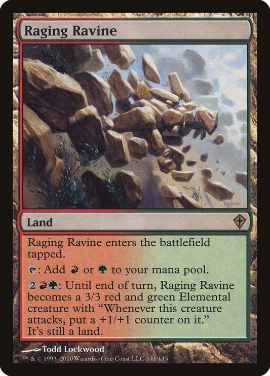 IMPORTABLE DUBAI-Raging Ravine  Worldwake (WWK) #141 · Rare · English · Nonfoil/Foil