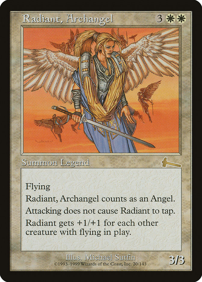 IMPORTABLE DUBAI-Radiant, Archangel Urza's Legacy (ULG) #20 · Rare · English · Nonfoil/Foil