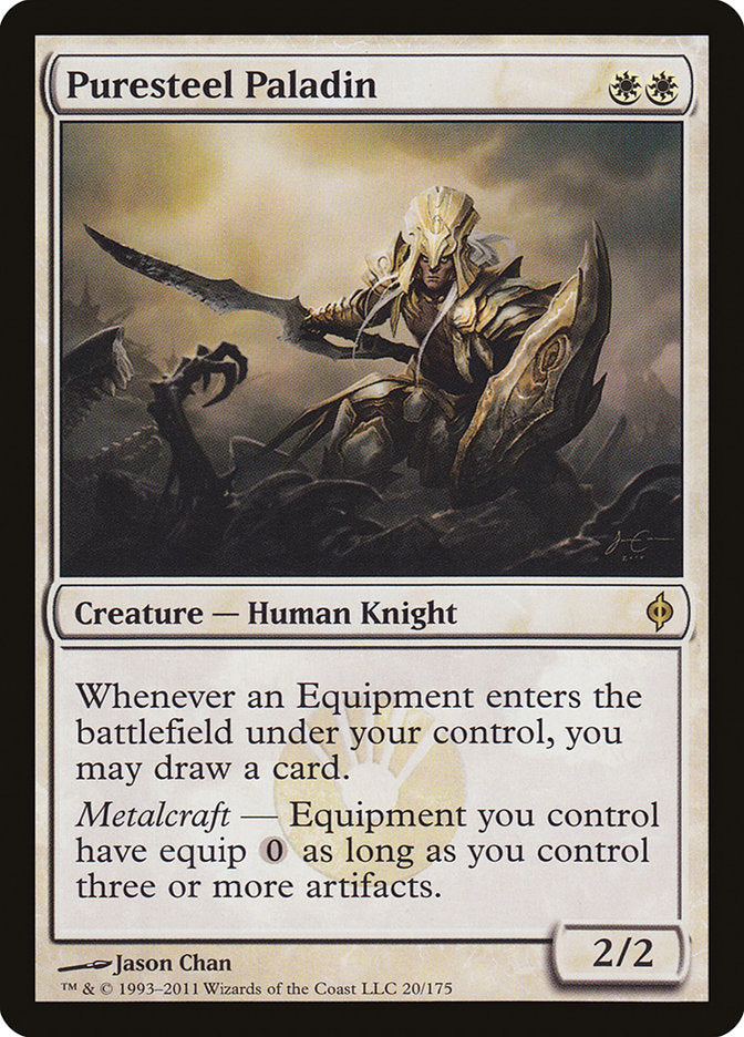 IMPORTABLE DUBAI-Puresteel Paladin New Phyrexia (NPH) #20 · Rare · English · Nonfoil/Foil