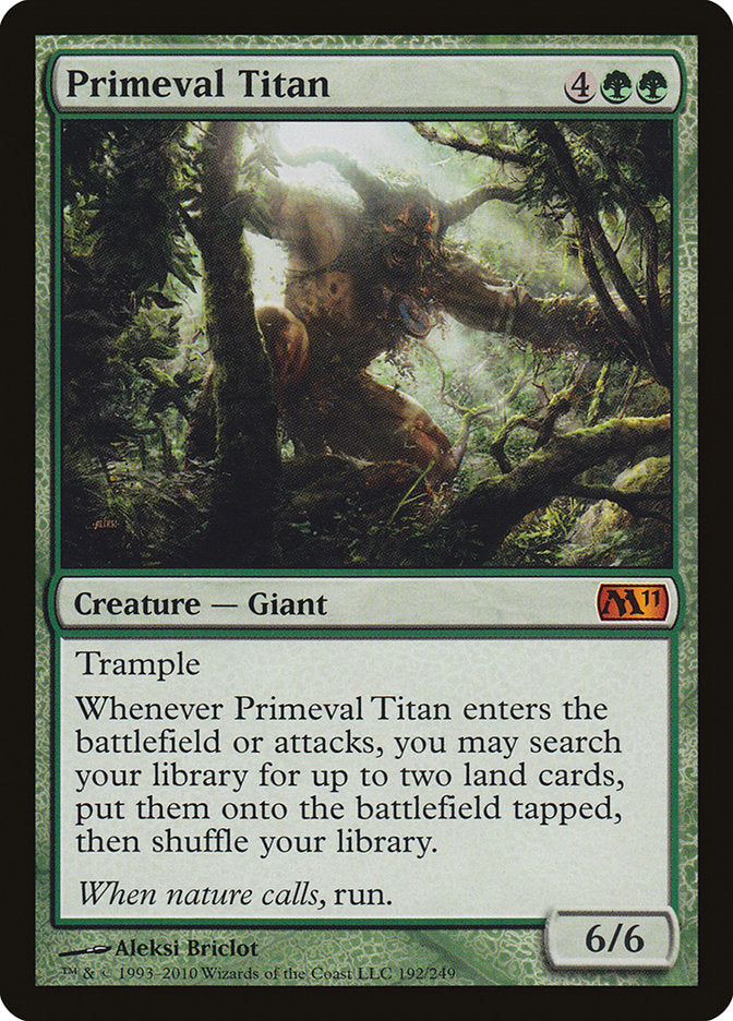 IMPORTABLE DUBAI-Primeval Titan Magic 2011 (M11) #192 · Mythic Rare · English · Nonfoil/Foil