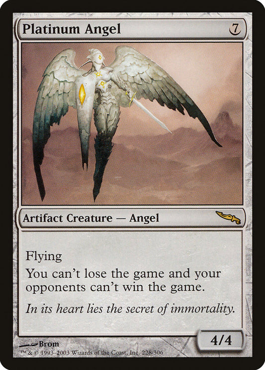 IMPORTABLE DUBAI-Platinum Angel Mirrodin (MRD) #228 · Rare · English · Nonfoil/Foil
