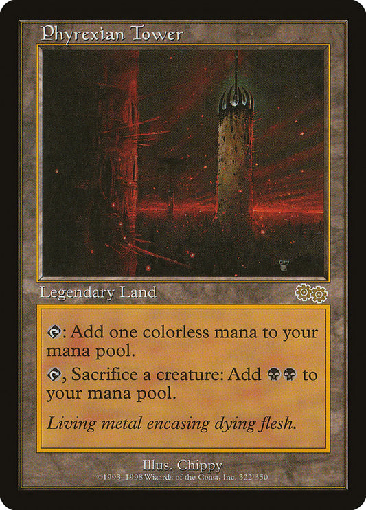 IMPORTABLE DUBAI-Phyrexian Tower Urza's Saga (USG) #322 · Rare · English · Nonfoil