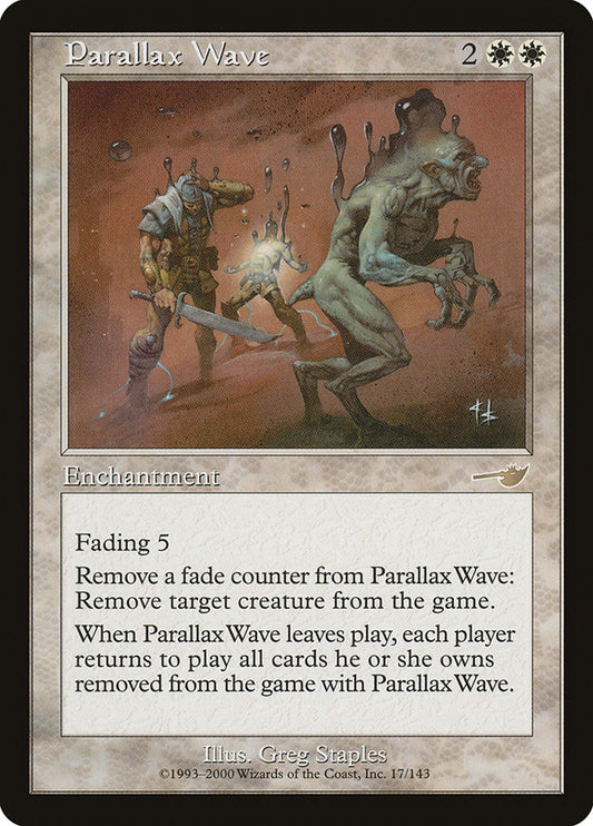 IMPORTABLE DUBAI-Parallax Wave Nemesis (NEM) #17 · Rare · English · Nonfoil/Foil