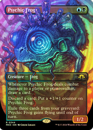 IMPORTABLE DUBAI-Psychic Frog (Borderless) Modern Horizons 3 - Variants Magic: The Gathering English Foil