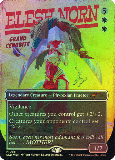 IMPORTABLE DUBAI-Elesh Norn, Grand Cenobite (Secret Lair) (#811) (Borderless) Secret Lair Magic: The Gathering English Foil