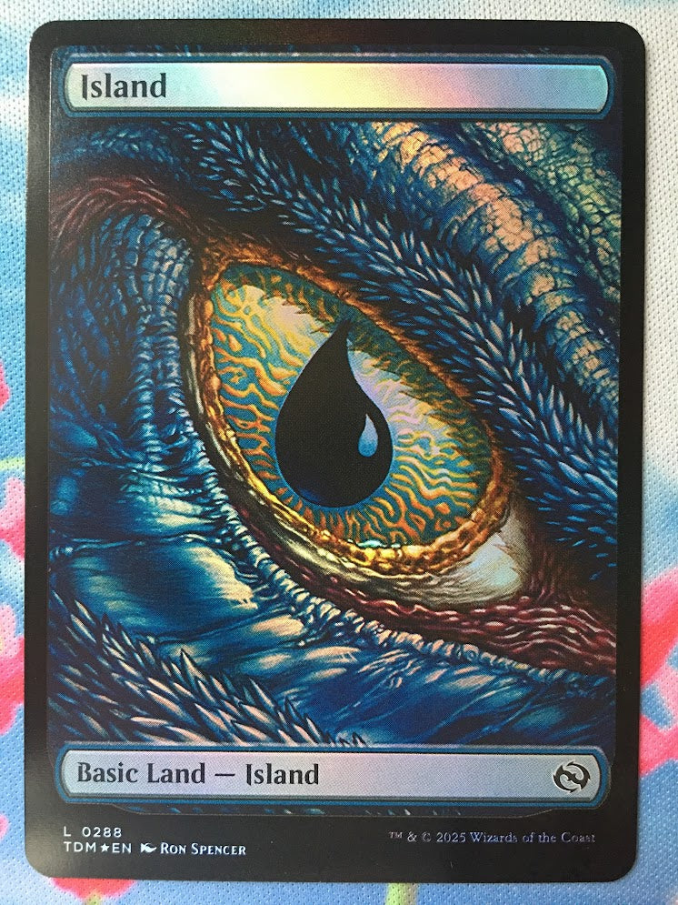 IMPORTABLE DUBAI- Island (#288) (Full Art) Tarkir: Dragonstorm English Foil