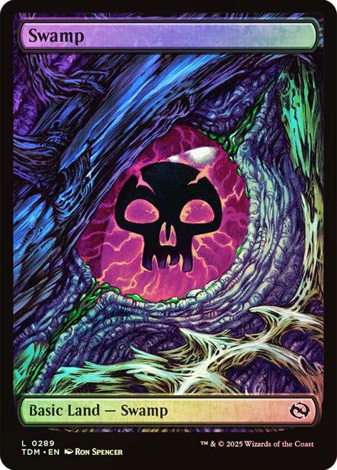 IMPORTABLE DUBAI- Swamp (#289) (Full Art) Tarkir: Dragonstorm (Foil) English