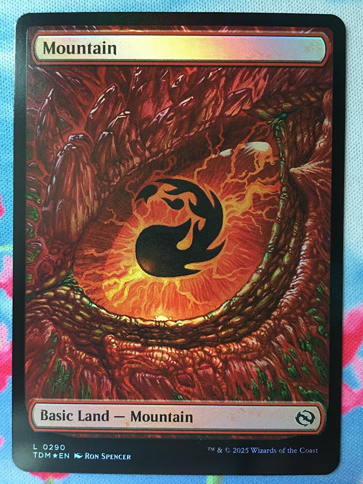 IMPORTABLE DUBAI- Mountain (#290) (Full Art) Tarkir: Dragonstorm English Foil