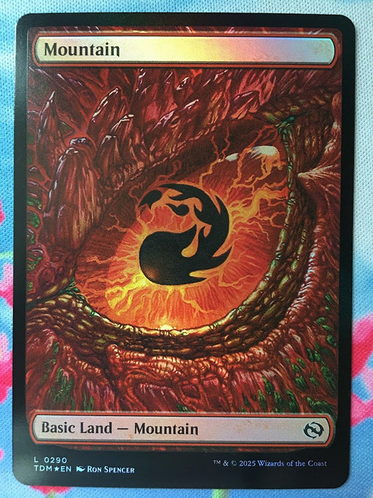 IMPORTABLE DUBAI- Mountain (#290) (Full Art) Tarkir: Dragonstorm English Foil