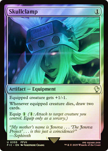 IMPORTABLE DUBAI-Skullclamp (Surge Foil) FINAL FANTASY Commander - Alternate Foil Magic: The Gathering English Foil