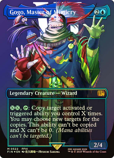 IMPORTABLE DUBAI-Gogo, Master of Mimicry (Borderless) (Surge Foil) FINAL FANTASY - Alternate Foil Variants Magic: The Gathering English Foil