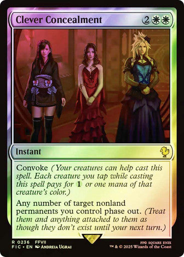 IMPORTABLE DUBAI-Clever Concealment (Surge Foil) FINAL FANTASY Commander - Alternate Foil Magic: The Gathering English Foil