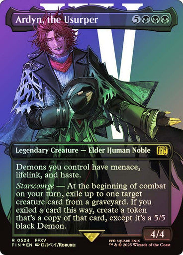 IMPORTABLE DUBAI-Ardyn, the Usurper (Borderless) (Surge Foil) FINAL FANTASY - Alternate Foil Variants Magic: The Gathering English Foil
