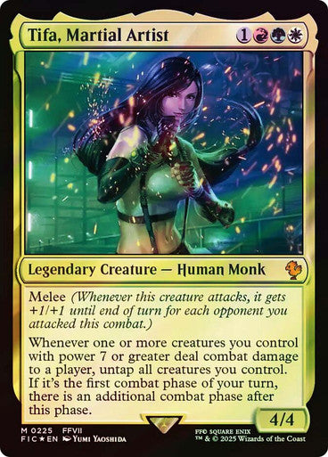IMPORTABLE DUBAI-Tifa, Martial Artist (Surge Foil) FINAL FANTASY Commander - Alternate Foil Magic: The Gathering English Foil