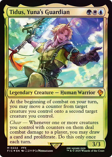 IMPORTABLE DUBAI-Tidus, Yuna's Guardian (Surge Foil) FINAL FANTASY Commander - Alternate Foil Magic: The Gathering English Foil