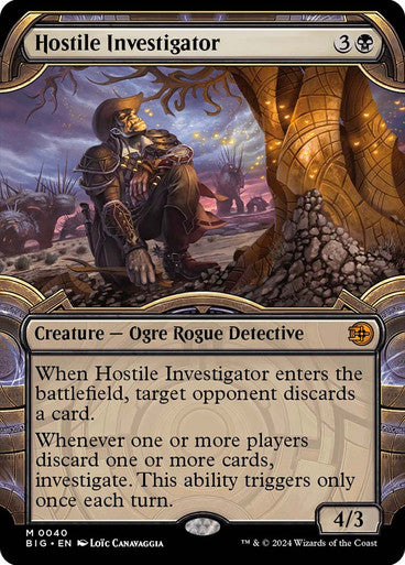 PROXY DUBAI-Hostile Investigator (#040) (Showcase) The Big Score - Variants Magic: The Gathering English Non-foil
