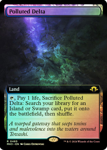 PROXY DUBAI-Polluted Delta (Extended Art) Modern Horizons 3 - Variants Magic: The Gathering English Foil