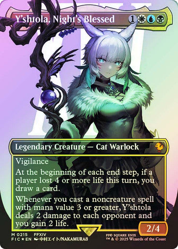 IMPORTABLE DUBAI-Y'shtola, Night's Blessed (Borderless) (Surge Foil) FINAL FANTASY Commander - Alternate Foil Variants Magic: The Gathering English Foil