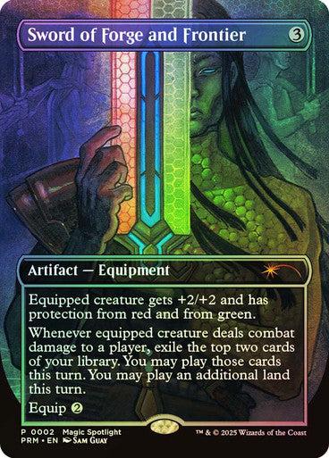 IMPORTABLE DUBAI-Sword of Forge and Frontier (Magic Spotlight) (Borderless) Promo: General Magic: The Gathering English Foil