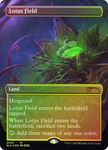 IMPORTABLE DUBAI-Lotus Field (Secret Lair Countdown) (Borderless) Secret Lair Magic: The Gathering English Foil