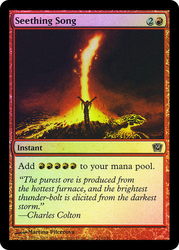IMPORTABLE DUBAI-Seething Song 9th Edition Magic: The Gathering English Foil