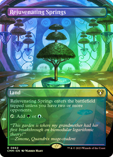 IMPORTABLE DUBAI-Rejuvenating Springs (Borderless) Commander Masters - Variants Magic: The Gathering English Foil