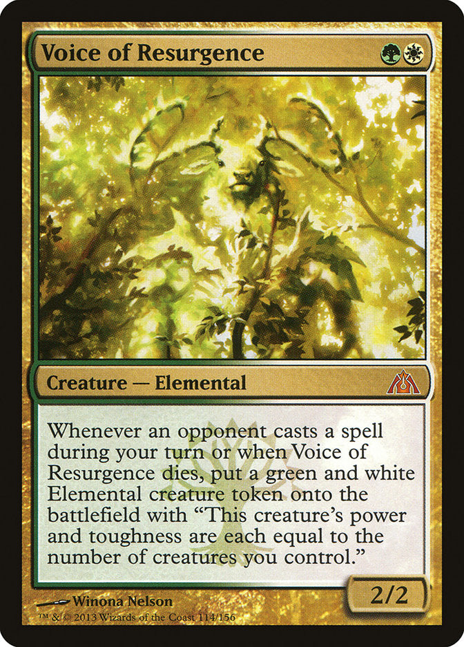 IMPORTABLE DUBAI-Voice of Resurgence  Dragon's Maze (DGM) #114 · Mythic Rare · English · Nonfoil/Foil