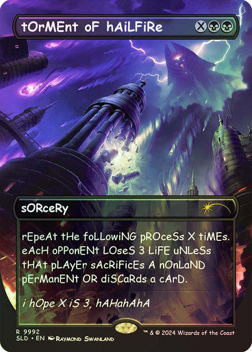 IMPORTABLE DUBAI-Torment of Hailfire (Secret Lair) (Borderless) Secret Lair Magic: The Gathering English Foil