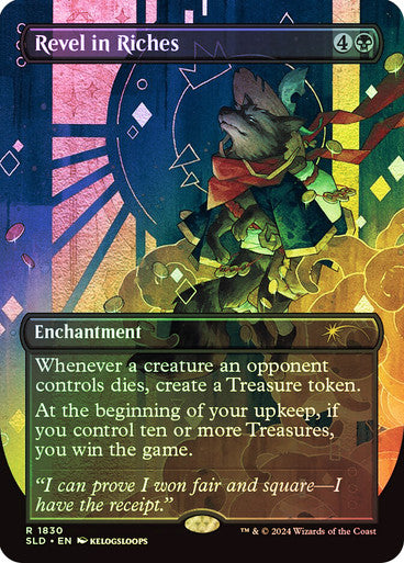 IMPORTABLE DUBAI-Revel in Riches (Secret Lair) (Borderless) Secret Lair Magic: The Gathering English Foil