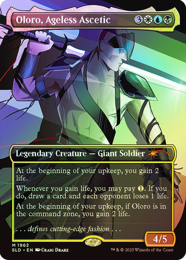 IMPORTABLE DUBAI-Oloro, Ageless Ascetic (Secret Lair) (Borderless) Secret Lair Magic: The Gathering English Foil