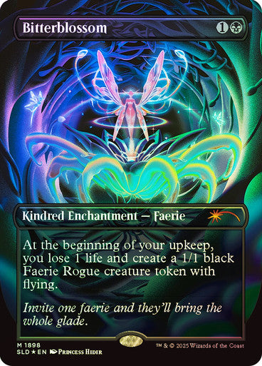 IMPORTABLE DUBAI-Bitterblossom (Secret Lair) (#1898) (Borderless) Secret Lair Magic: The Gathering English Foil