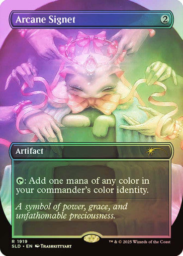 IMPORTABLE DUBAI-Arcane Signet (Secret Lair) (#1919) (Borderless) Secret Lair Magic: The Gathering English Foil