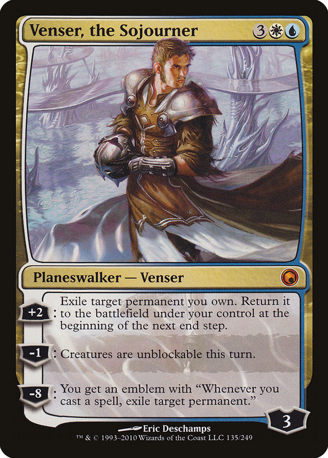 IMPORTABLE DUBAI-Venser, the Sojourner  Scars of Mirrodin (SOM) #135 · Mythic Rare · English · Nonfoil/Foil