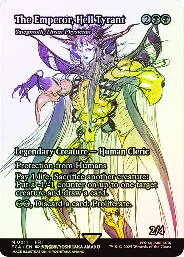 IMPORTABLE DUBAI-Yawgmoth, Thran Physician (The Emperor, Hell Tyrant) (Borderless) FINAL FANTASY Through the Ages Magic: The Gathering English Foil