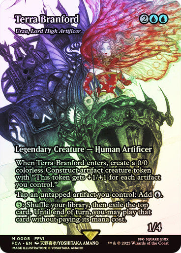 IMPORTABLE DUBAI-Urza, Lord High Artificer (Terra Branford) (Borderless) FINAL FANTASY Through the Ages Magic: The Gathering English Foil