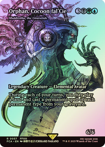 IMPORTABLE DUBAI-Muldrotha, the Gravetide (Orphan, Cocoon fal'Cie) (Borderless) FINAL FANTASY Through the Ages Magic: The Gathering English Foil