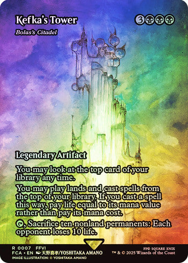 IMPORTABLE DUBAI-Bolas's Citadel (Kefka's Tower) (Borderless) FINAL FANTASY Through the Ages Magic: The Gathering English Foil