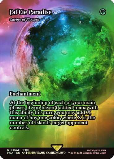 IMPORTABLE DUBAI-Carpet of Flowers (Fal'Cie Paradise) (Borderless) FINAL FANTASY Through the Ages Magic: The Gathering English Foil