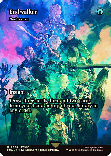 IMPORTABLE DUBAI-Brainstorm (Endwalker) (Borderless) FINAL FANTASY Through the Ages Magic: The Gathering English Foil