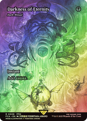 IMPORTABLE DUBAI-Dark Ritual (Darkness of Eternity) (Borderless) FINAL FANTASY Through the Ages Magic: The Gathering English Foil