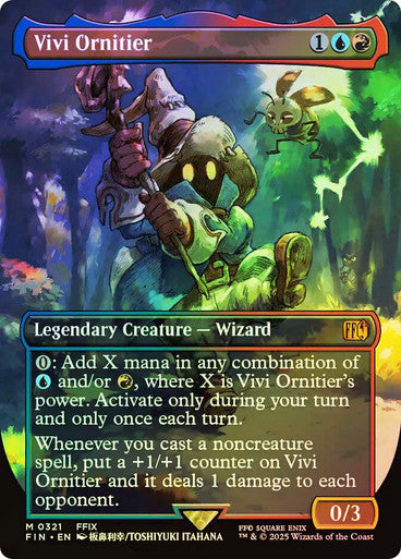 IMPORTABLE DUBAI-Vivi Ornitier (#321) (Borderless) FINAL FANTASY - Variants Magic: The Gathering English Foil
