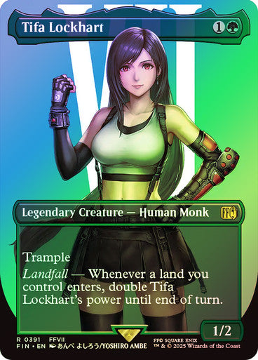 IMPORTABLE DUBAI-Tifa Lockhart (#391) (Borderless) FINAL FANTASY - Variants Magic: The Gathering English Foil