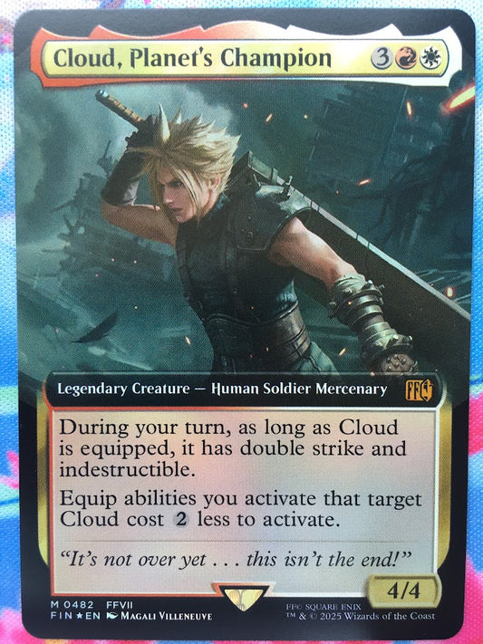 IMPORTABLE DUBAI-Cloud, Planet's Champion (Extended Art) FINAL FANTASY - Variants Magic: The Gathering English Foil